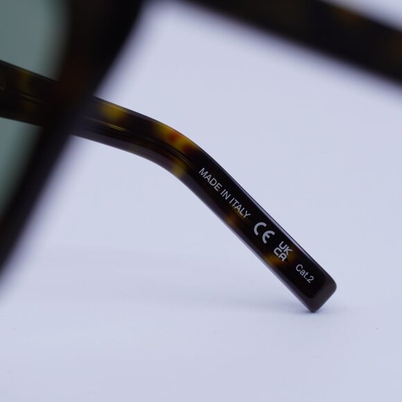 ?️ New Saint Laurent SL214 KATE 033 Sunglasses -Dark Havana Frame, Green Lenses main image 7
